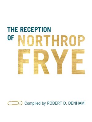 cover image of The Reception of Northrop Frye